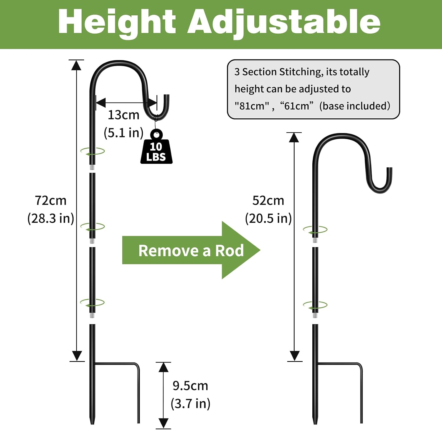 Detalle 2 de Segnayen Shepherds Hooks 81cm Set