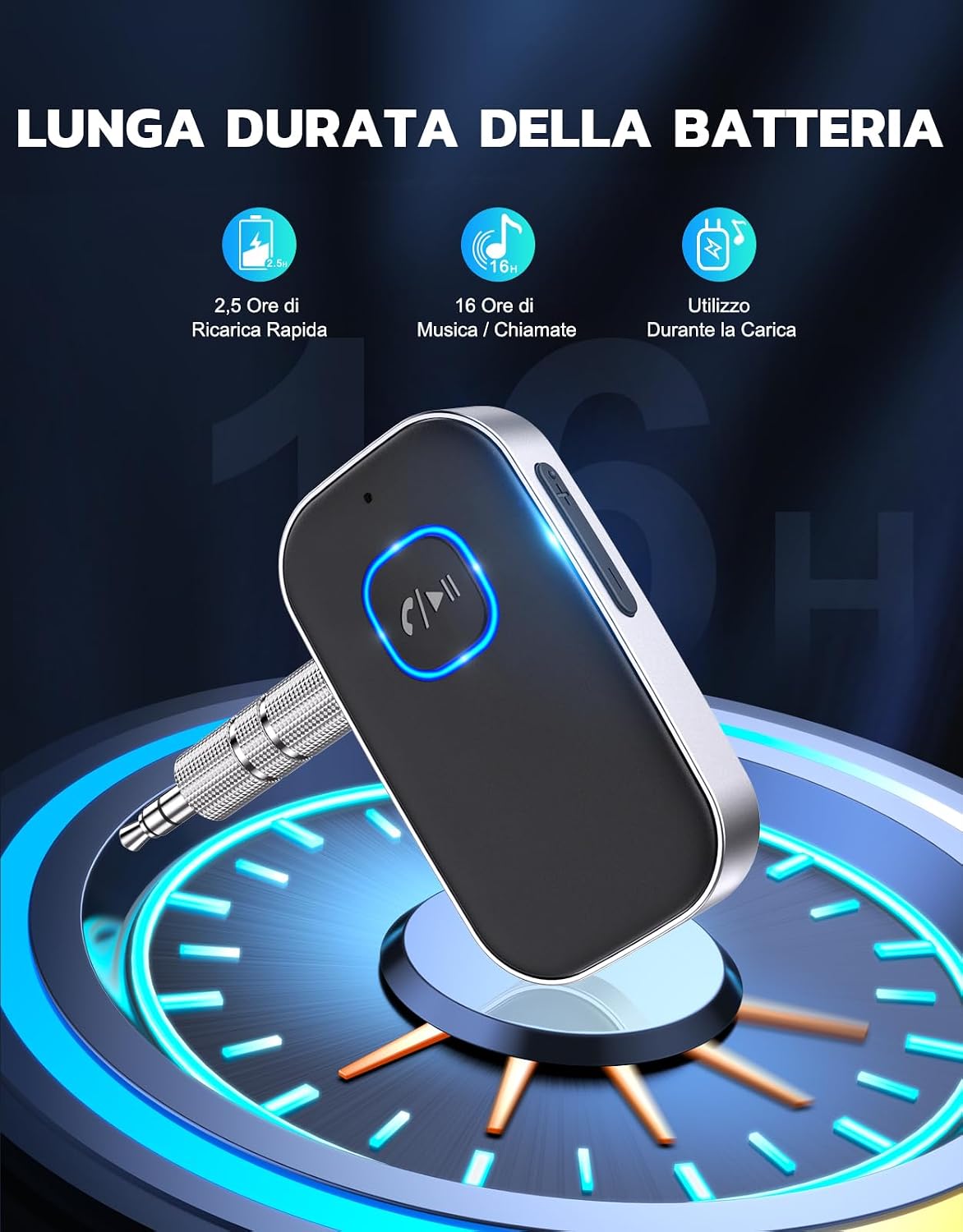 Thumbnail 5 de Glangeh Ricevitore Bluetooth 5.3 16 Ore