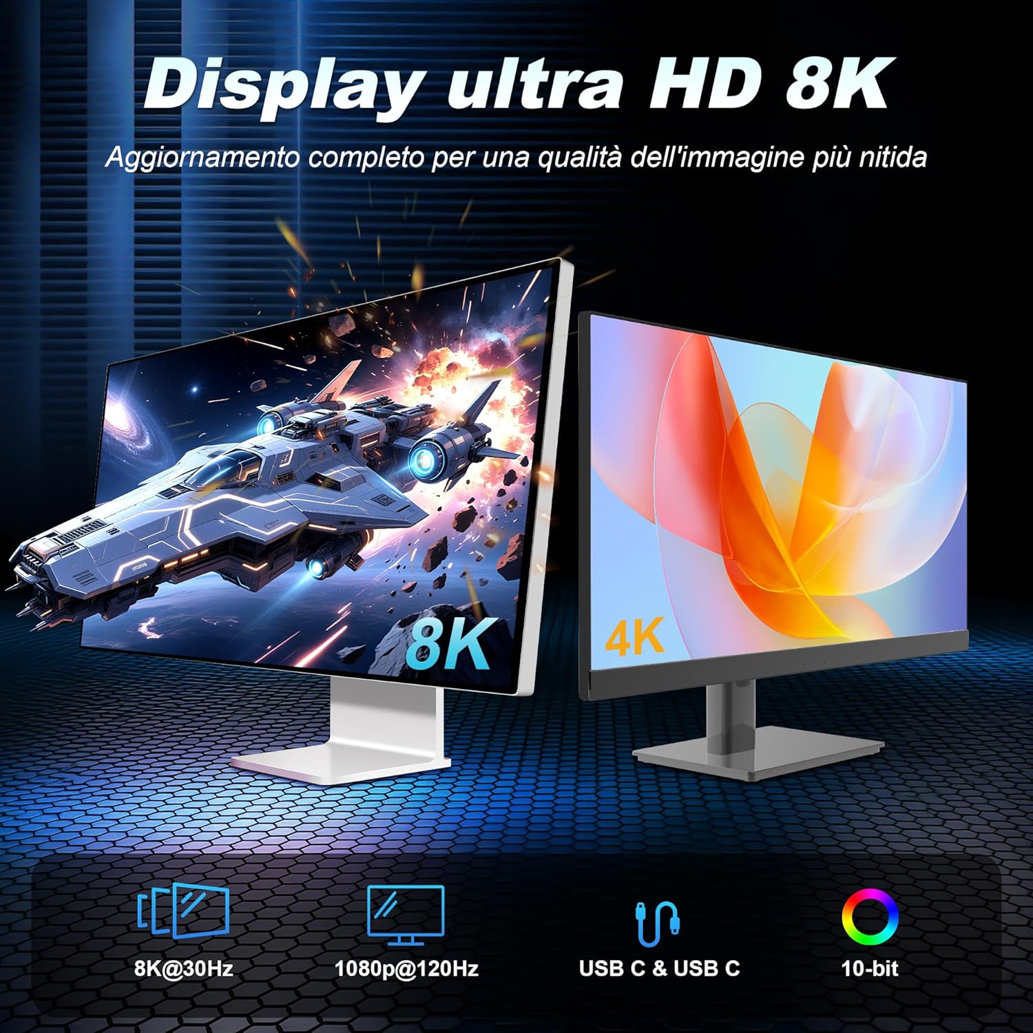 Detalle de ZIKNYDO Cavo USB-C 1m: USB-C 3.2 Gen 2x2, video 8K/4K e ricarica fino a 240W per MacBook Pro, iPhone 16 e molto altro