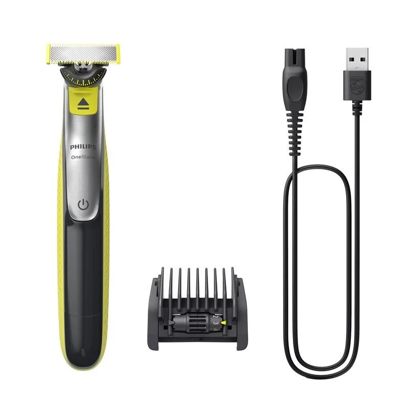 Detalle de Philips OneBlade 360 QP2734/23, afeitadora facial de 60 min con batería Li-Ion