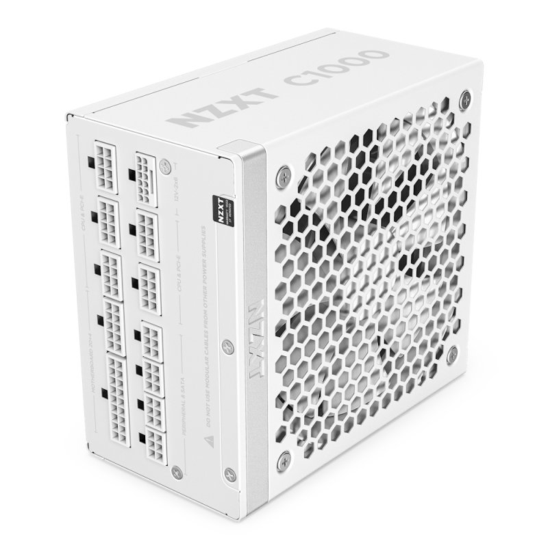 Detalle de NZXT C1000 Gold ATX 3.1 PCIe 5.1 1000W Modular Blanca