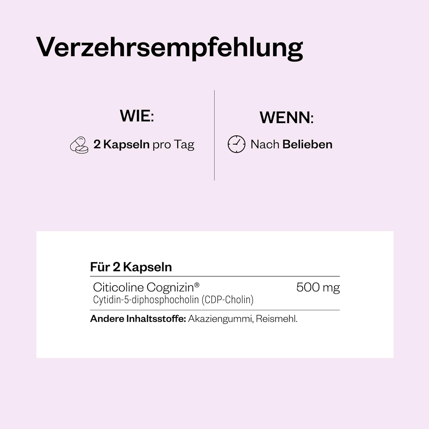 Thumbnail 5 de SUPERSMART CDP Cholin (Cognizin®) – geschützte Cholin-Patent-Formel für bestmögliche Bioverfügbarkeit, vegan geeignet