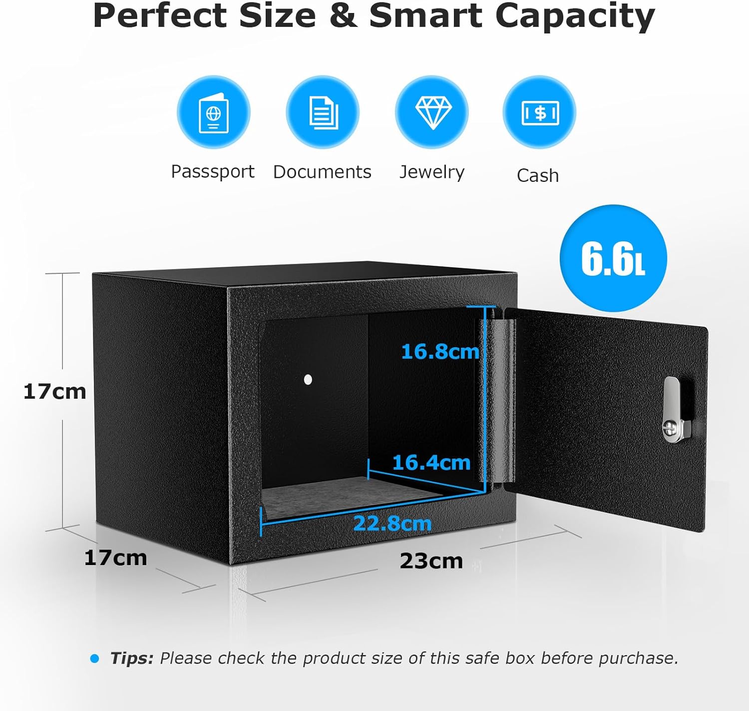 Thumbnail 3 de Bonsaii Safe Box 6.6L small home safe 🔒