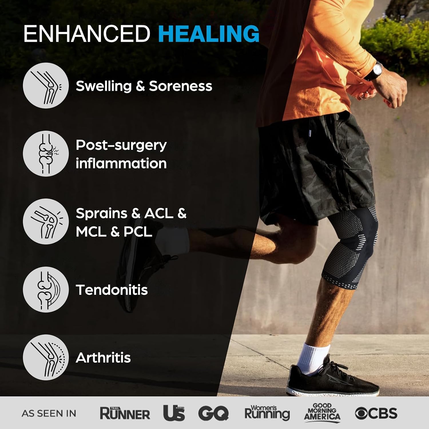 Thumbnail 5 de NEENCA Knee Brace Knee Compression Sleeve with Patella Gel Pads & Side Stabilizers