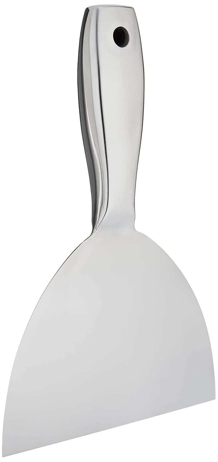 Detalle 2 de Amazon Basics Couteau à mastic en acier inoxydable, 15,24 cm — lame flexible et extrémité marteau