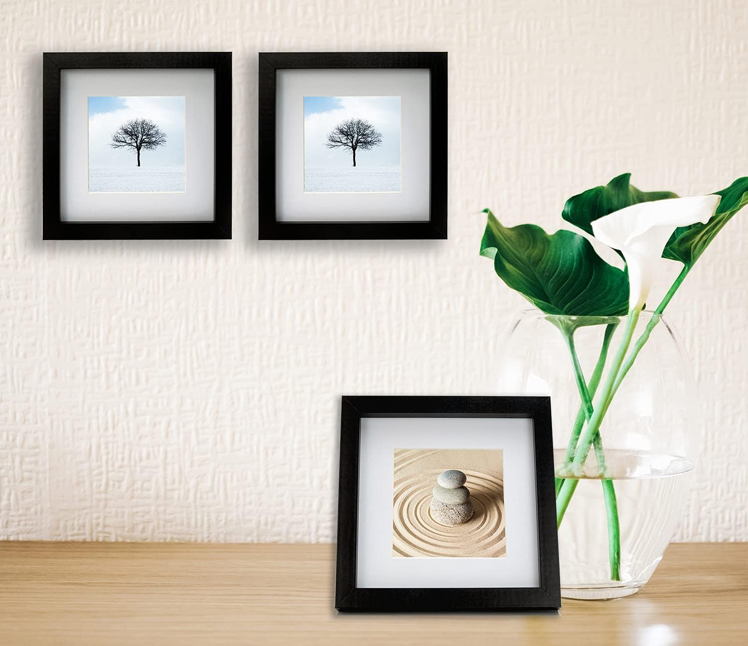 Detalle 2 de Square Photo Frame Set of 3 6x6in