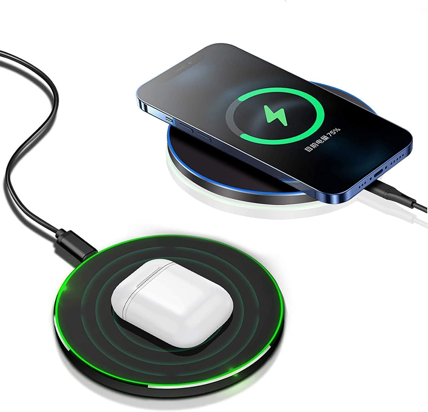 Thumbnail 6 de Wireless Charger Pad for iPhone, Galaxy, Pixel — ultra-slim 6mm charging mat