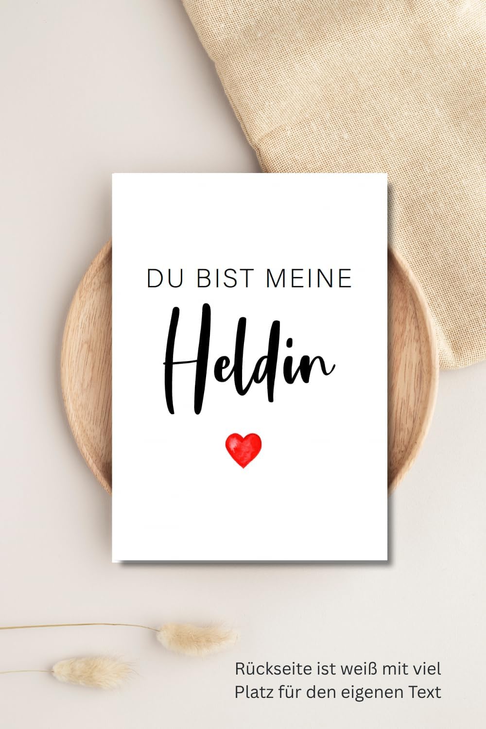 Thumbnail 4 de The Life Barn Postkarte mit Umschlag: Du bist meine Heldin – Dankeskarte für Pflegerinnen und Betreuerinnen