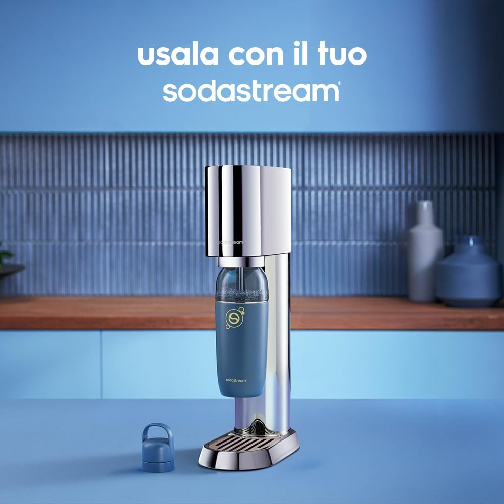 Thumbnail 3 de Easy Mix Blu: bottiglia riutilizzabile in acciaio inox a doppia parete per bollicine e idratazione sostenibile