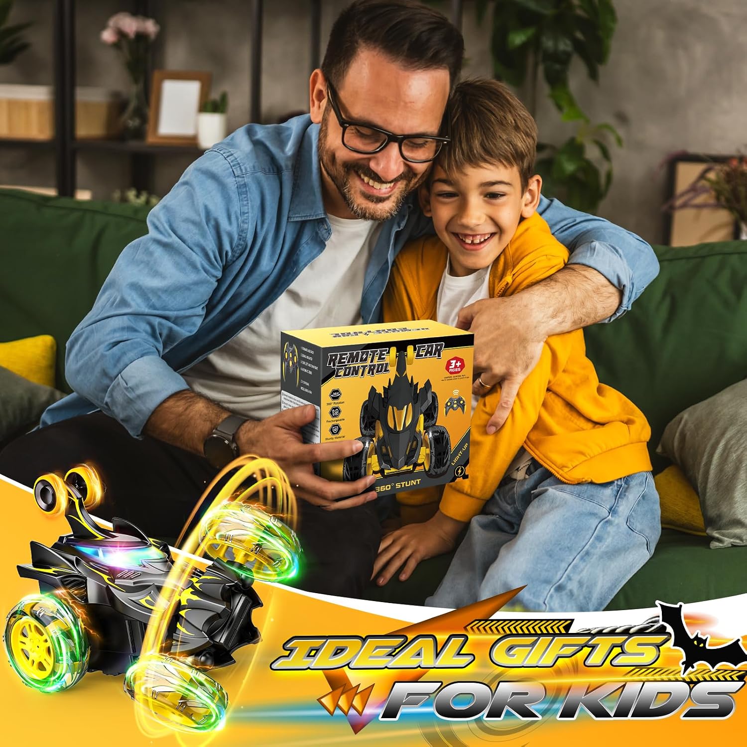 Thumbnail 6 de Braxel 360° flip RC car for kids 3–11
