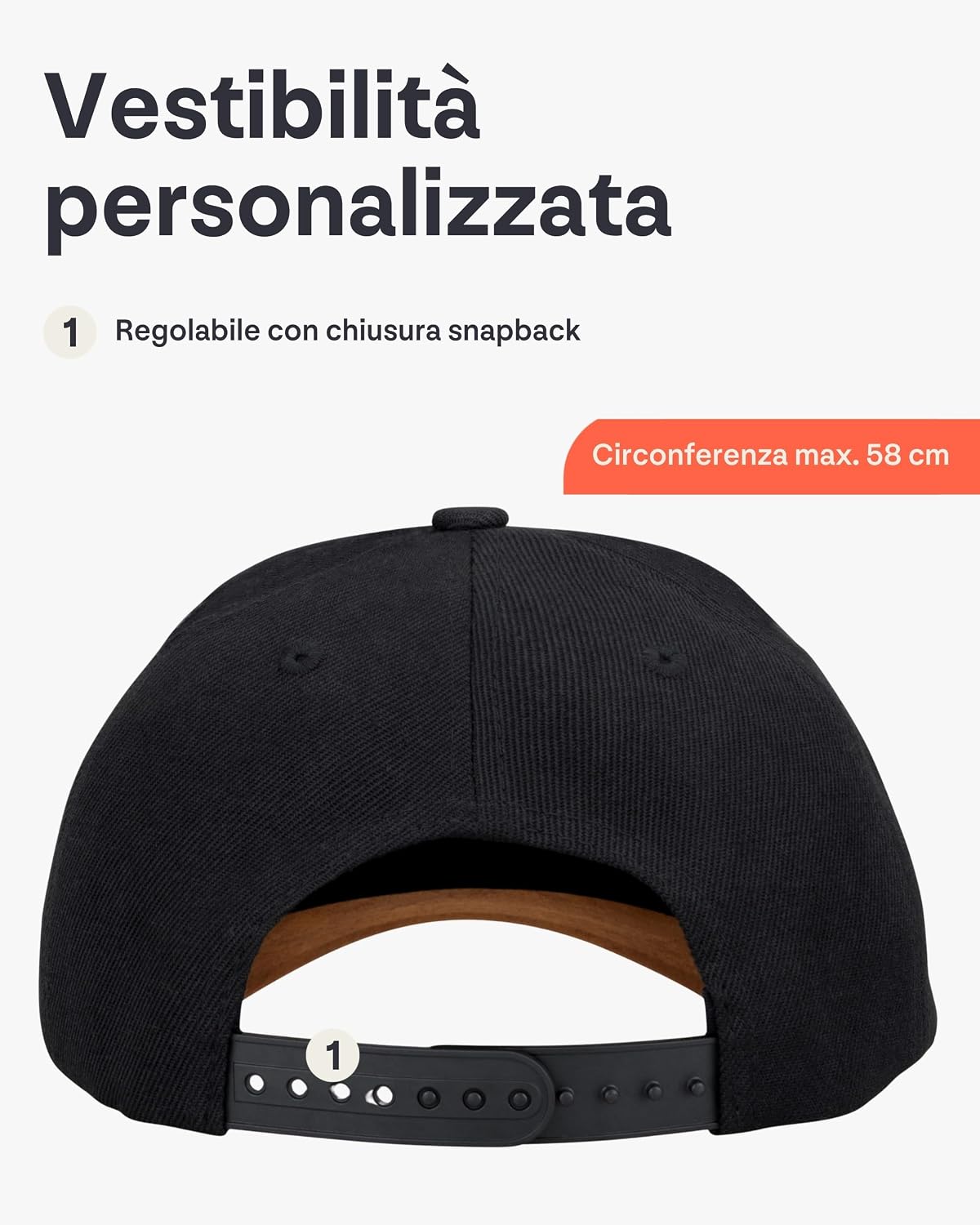 Detalle de Johnny Urban Dean snapback regolabile, berretto da baseball unisex con 6 pannelli