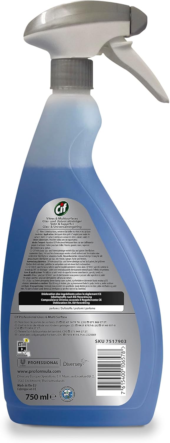 Thumbnail 2 de Cif Professional glasreiniger 750 ml, 6 flessen met schuimsproeikop