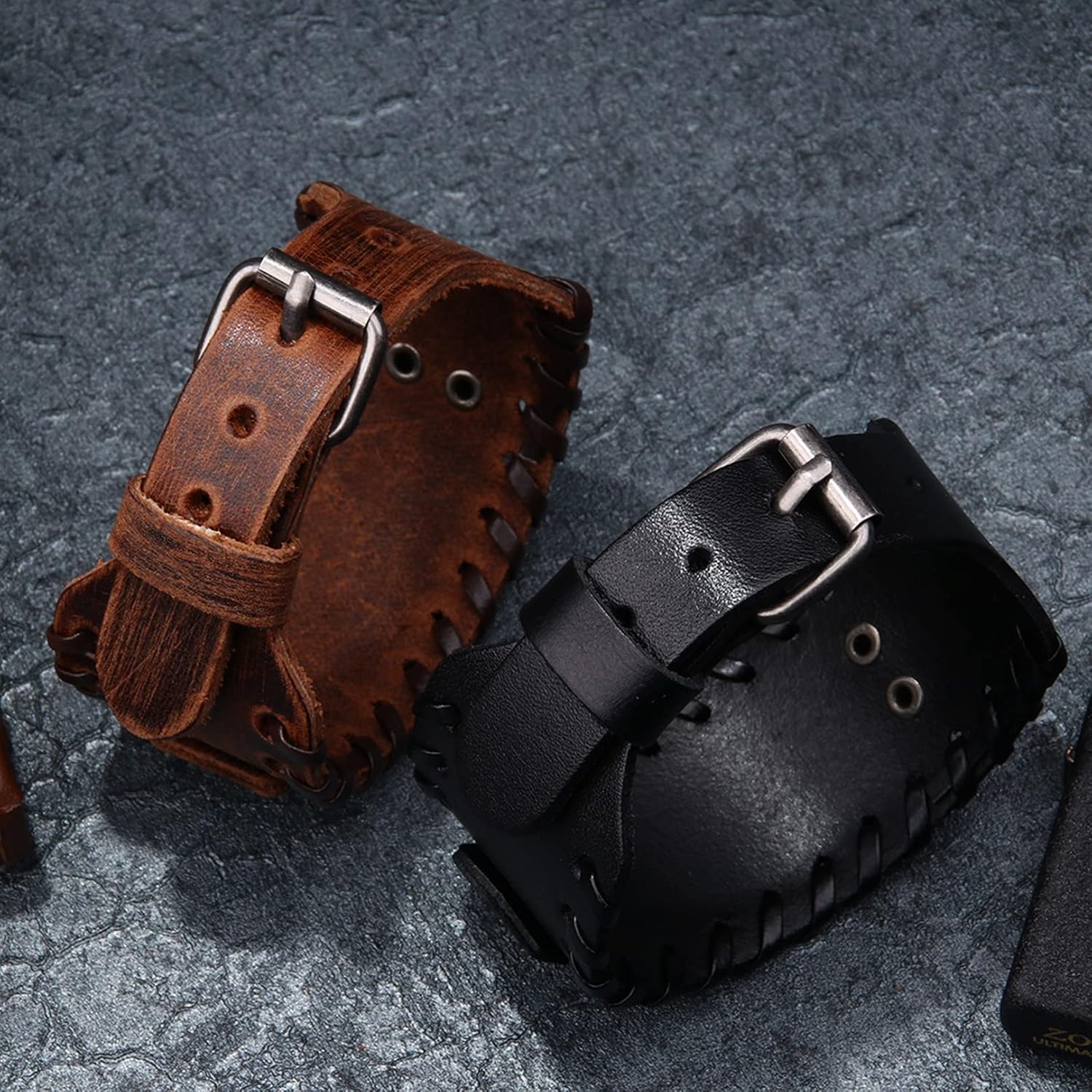 Thumbnail 2 de Thajaling Flying Dragon Totem Lederarmband – Breites Lederarmband mit keltischem Knoten
