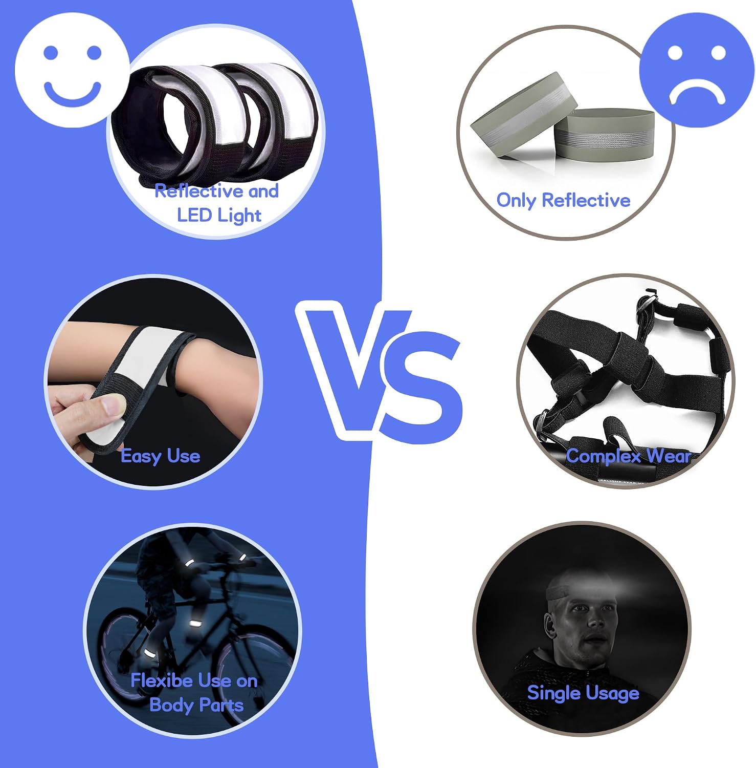 Thumbnail 5 de Bracelets LED enfants 6 modes, 25 x 4 cm