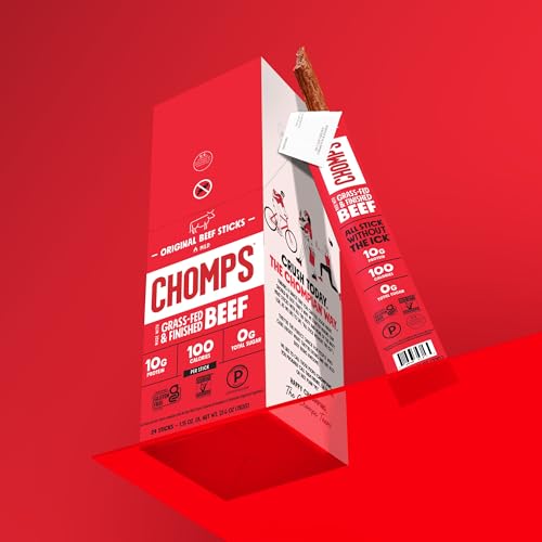 Thumbnail 6 de Chomps Original Beef, Grass-Fed & Finished Protein Snack Stick (10 ct)