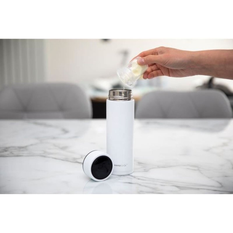 Detalle de Nuby Rapidcool Preparador de Biberones Eléctrico de Acero Inoxidable – Listo en 2 Minutos