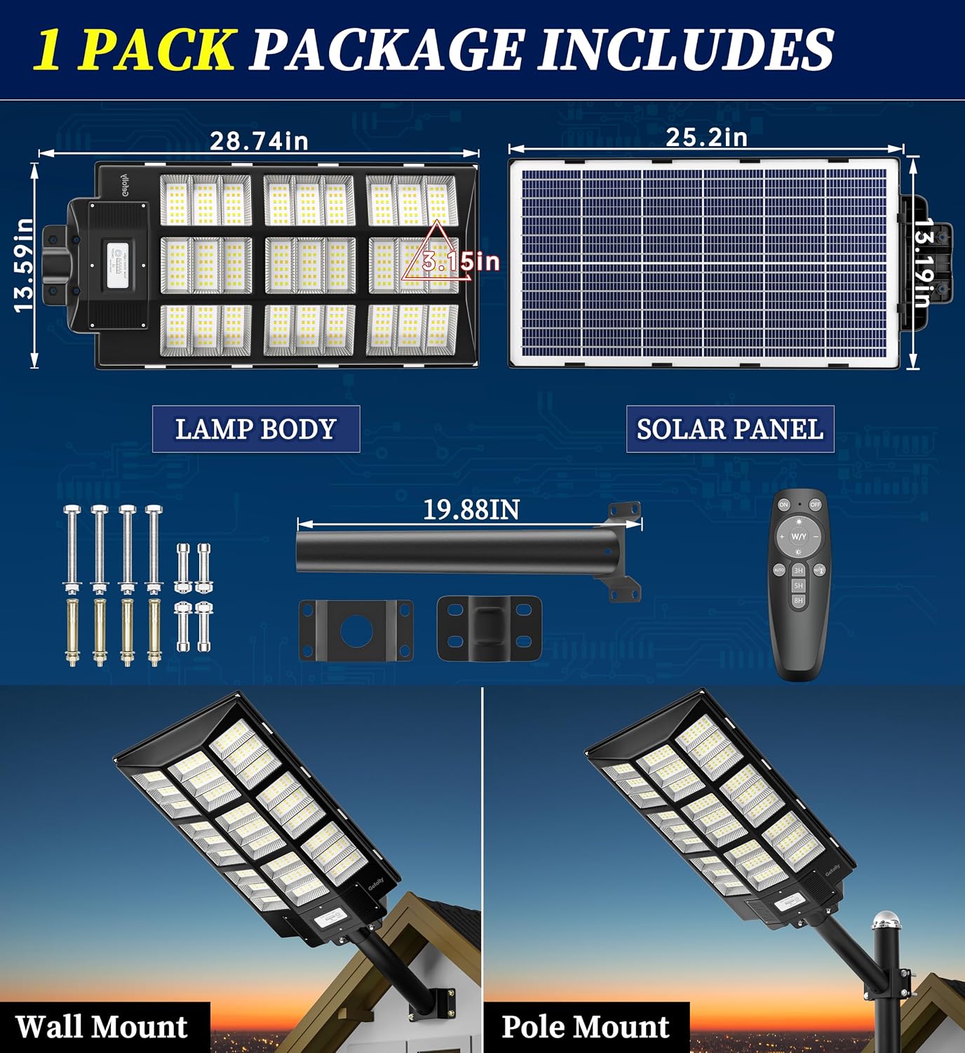 Thumbnail 6 de Gefolly Solar Street Light SL-12000W