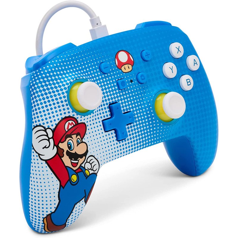 Detalle 2 de Power A Mando con cable Mario Pop Art para Nintendo Switch