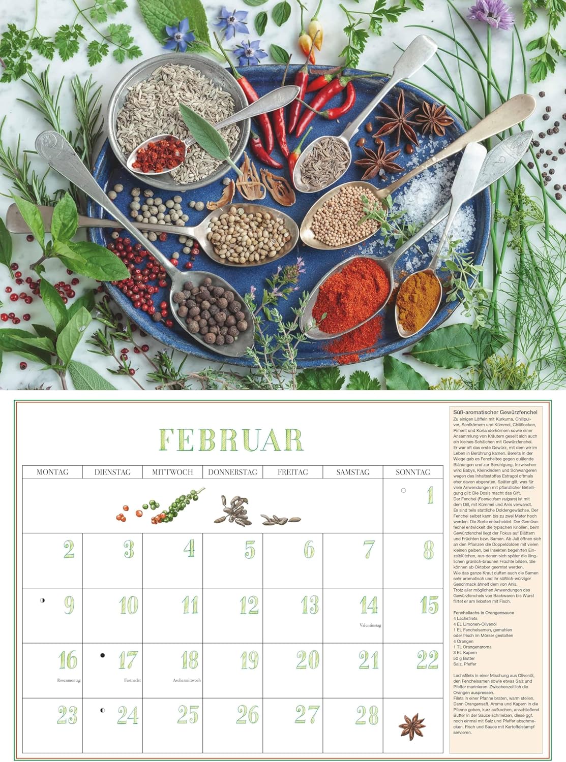 Thumbnail 1 de DUMONTS Aromatische Kräuter 2026 – Broschürenkalender 42 x 29 cm mit Rezepten, Texten & Farbfotografie für Kräuter- und Kochliebhaber