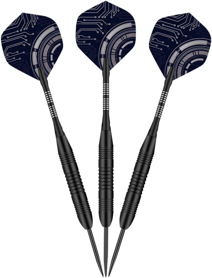 Thumbnail 4 de Steel Tip Darts Set, 3 Pack Professional Dart with Aluminum Shafts and Darts Case