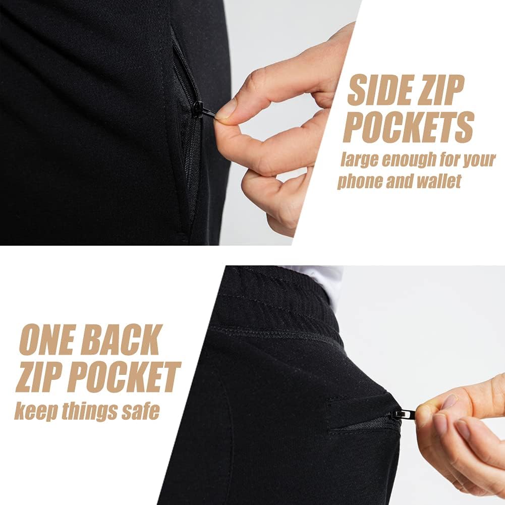 Thumbnail 3 de maamgic Men’s Athletic Gym Shorts (5/7") with Elastic Waist, Drawstring & Zip Pockets