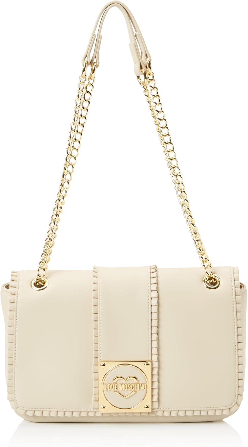 Love Moschino Sac à bandoulière JC4270PP0IKF0110 – Ivoire, finition PU
