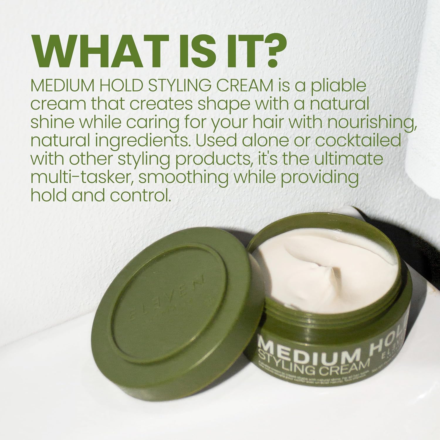 Thumbnail 2 de ELEVEN Australia Medium Hold Styling Cream – Pâte Coiffante Modelable 85 g