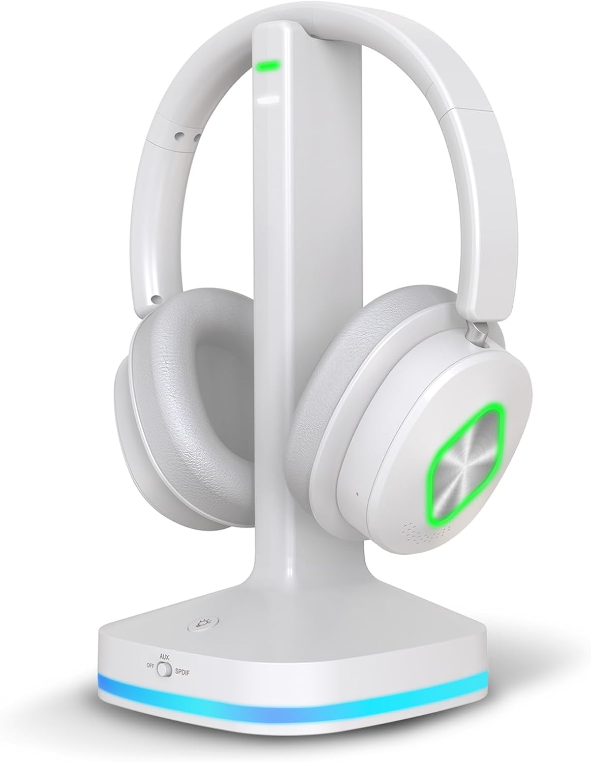 Detalle de Earbay Funkkopfhörer für Fernseher – kabellose TV-Kopfhörer mit Lade-Station, Bluetooth 5.4, 3 Audio-Modi und geringer Latenz