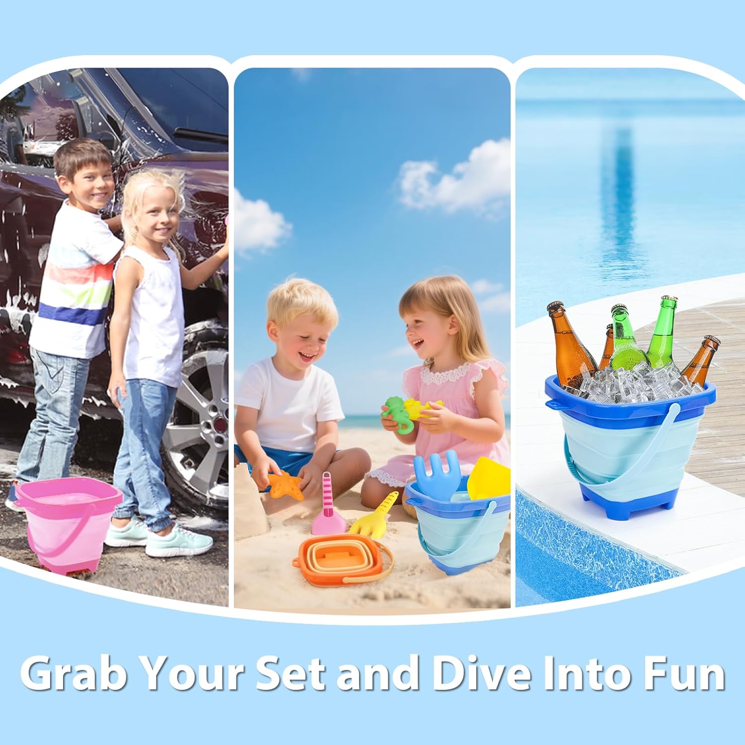 Thumbnail 5 de YIMORE set giochi spiaggia 14 pezzi