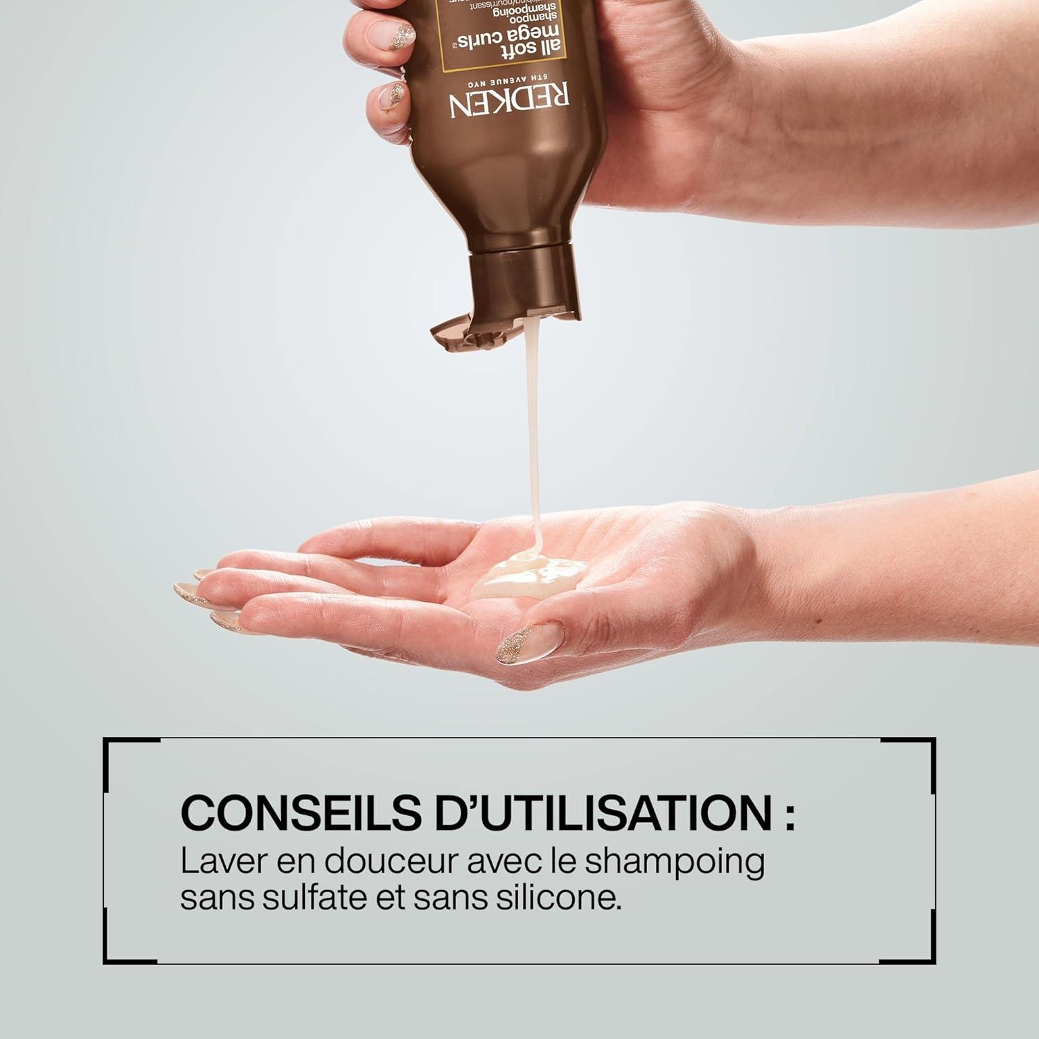 Detalle de REDKEN All Soft Mega Curls Shampoing Hydratant – Boucles définies, 300 ml