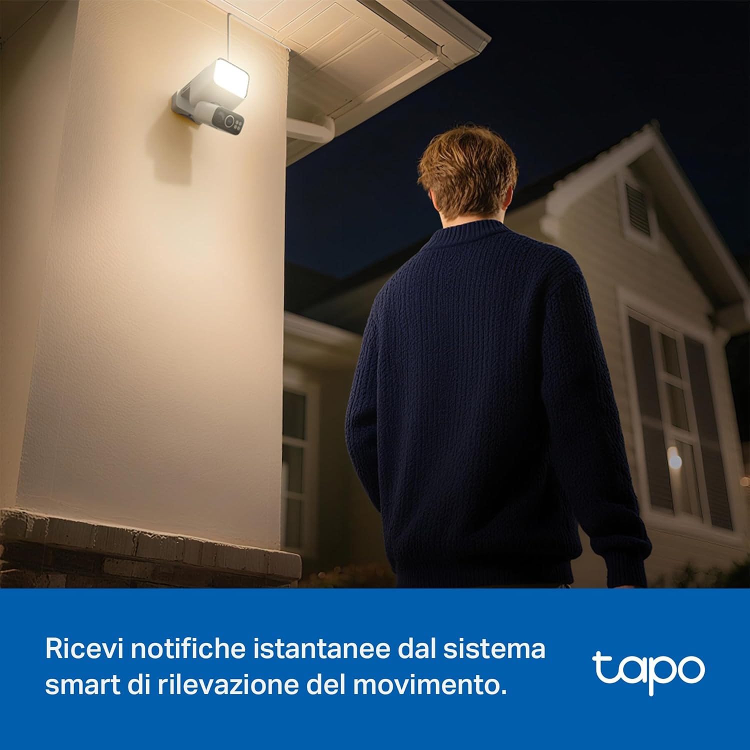 Detalle de Tapo C615F KIT Telecamera Wi‑Fi Esterna Senza Fili con Pannello Solare – 2K, Pan/Tilt e AI 360°