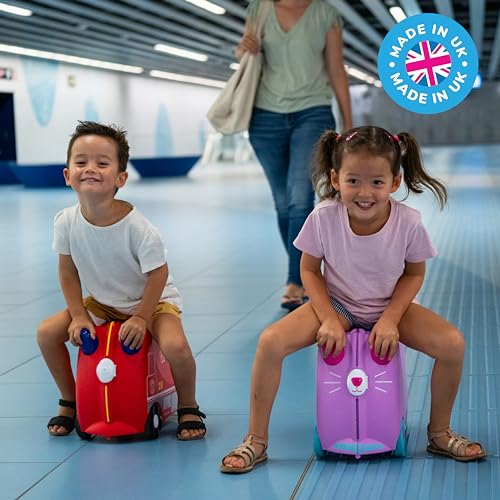 Thumbnail 6 de Trunki Frank Fire Engine Ride-On Suitcase for Kids (Red)