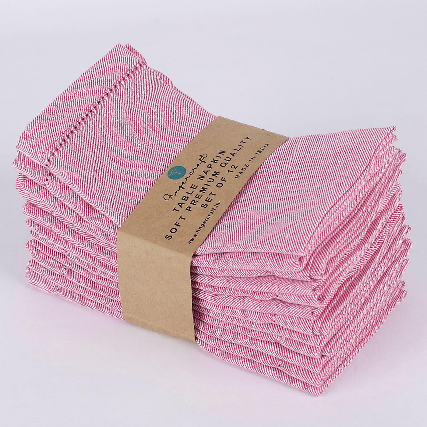 Detalle de FINGERCRAFT Cloth Napkins 20 x 20 Inch