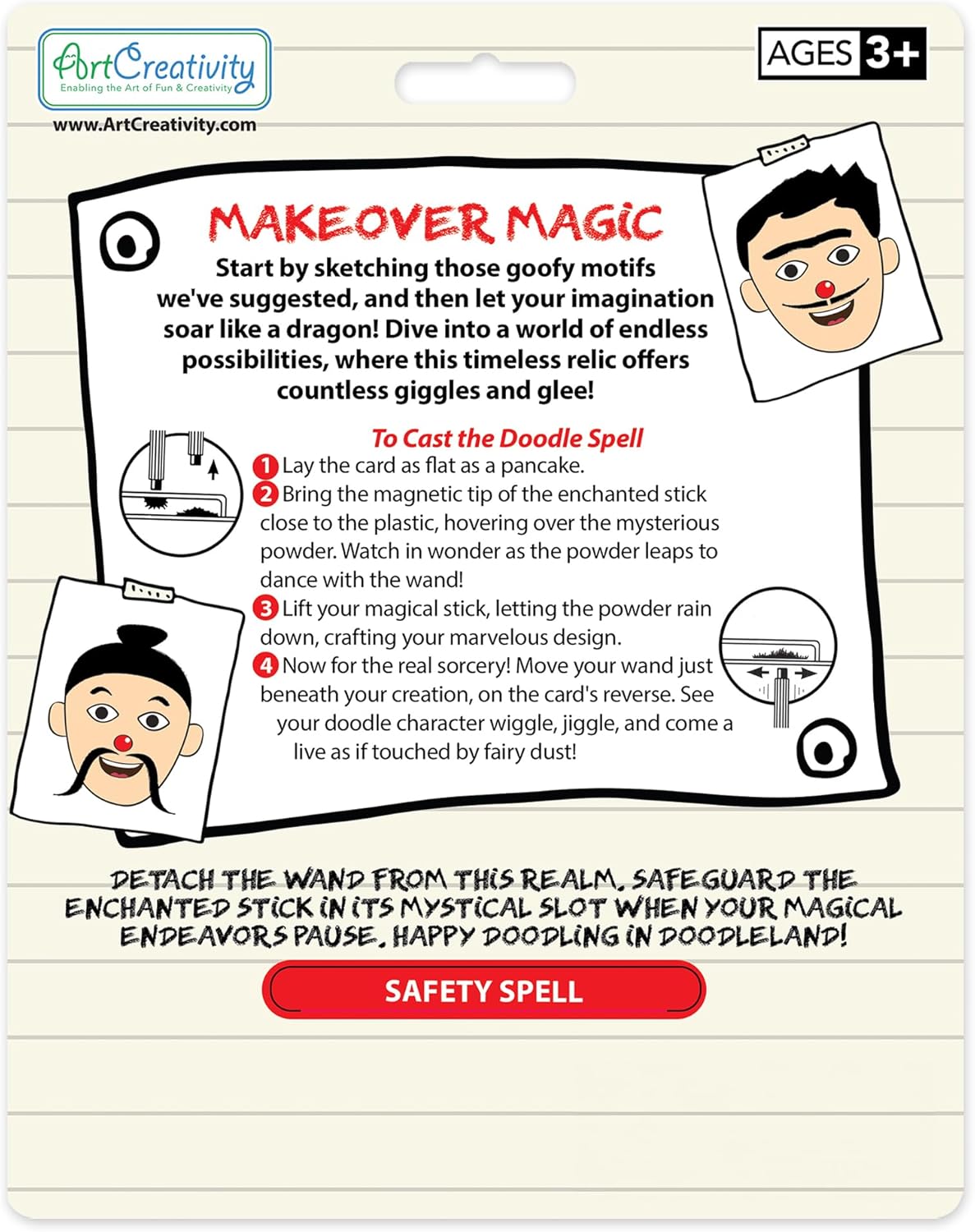 Thumbnail 6 de ArtCreativity Magnetic Drawing Face 2 Pack