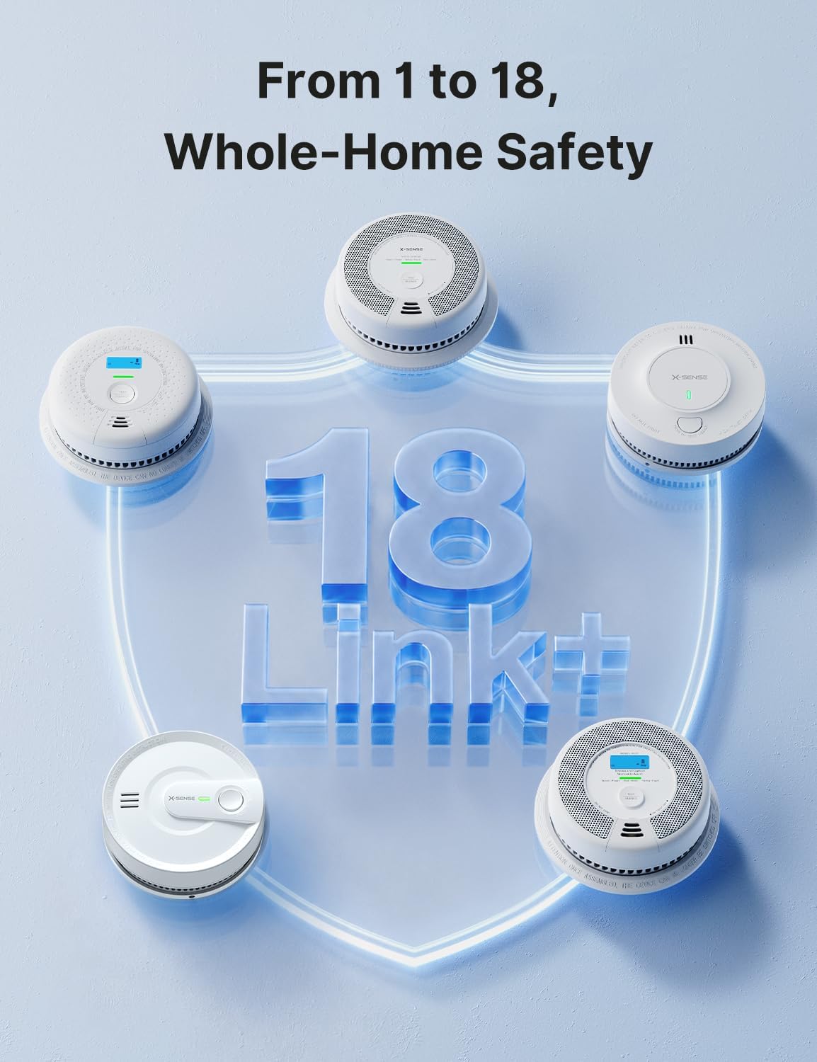 Thumbnail 4 de X-Sense SC06-W 6-Pack Interconnected Smoke and CO Detectors with 10-Year Sealed Battery