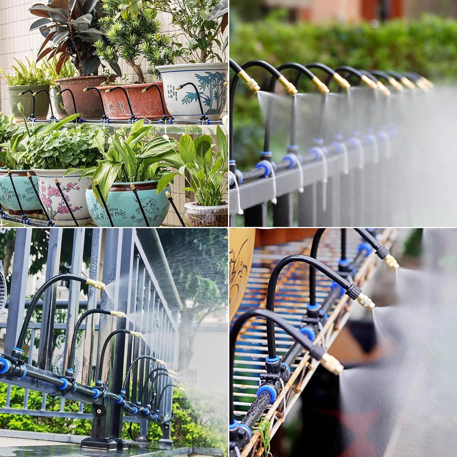 Thumbnail 6 de Suyeah 49.21ft automatic drip irrigation kit with 360° bendable nozzle
