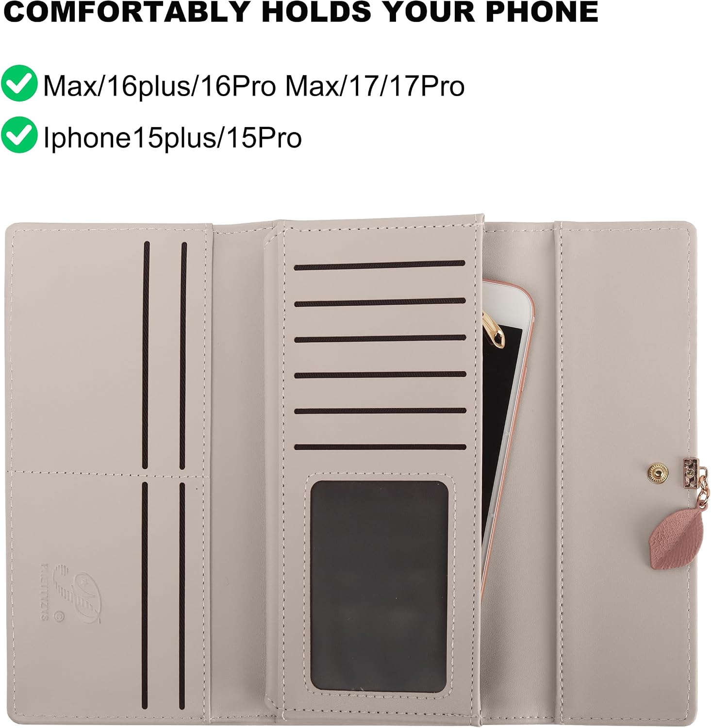 Detalle 2 de ZhengYue Ladies Purse RFID Wallet with Card Slots
