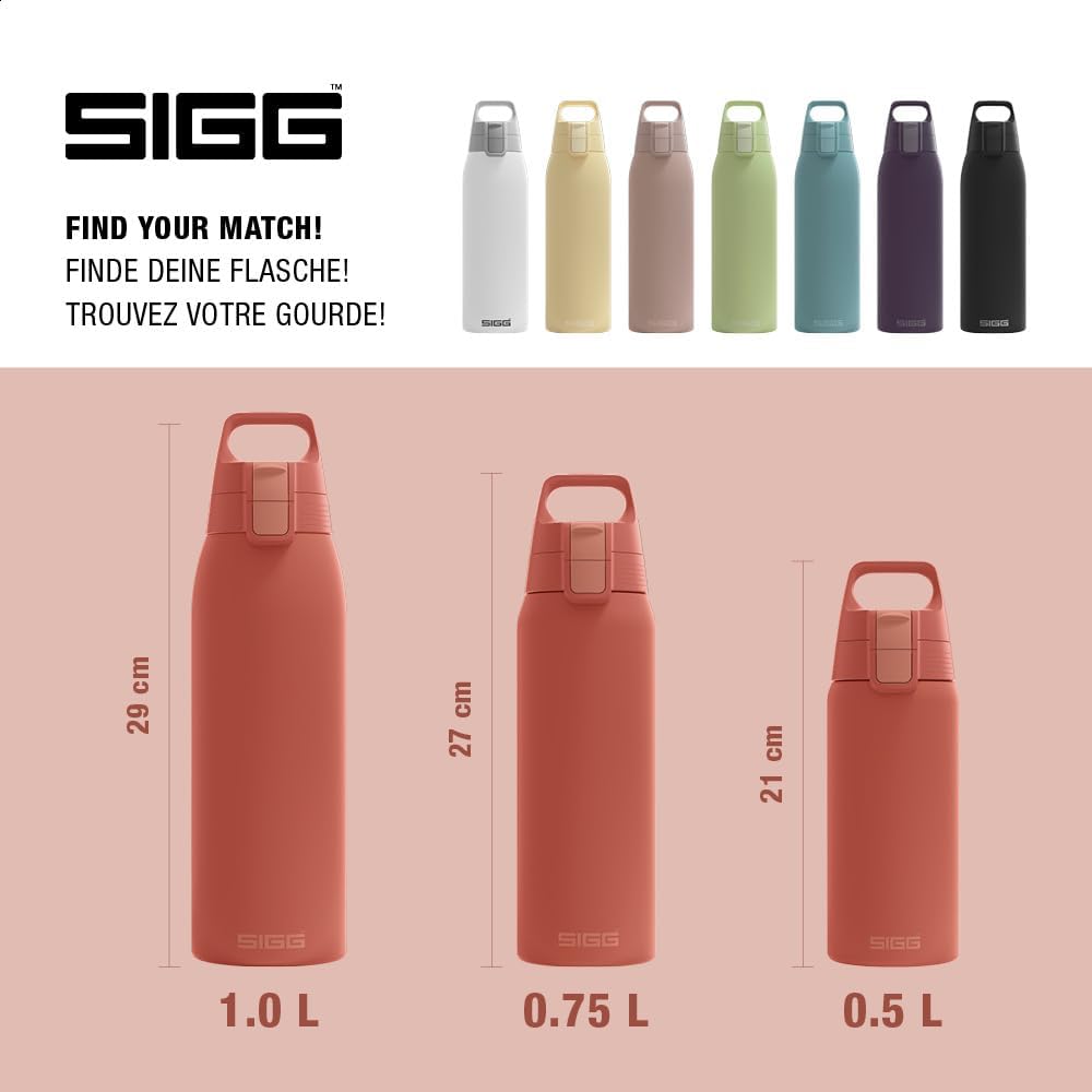 Thumbnail 4 de Sigg Shield Therm One Isolierte Trinkflasche – 0,5–1 L, auslaufsicher, spülmaschinenfest