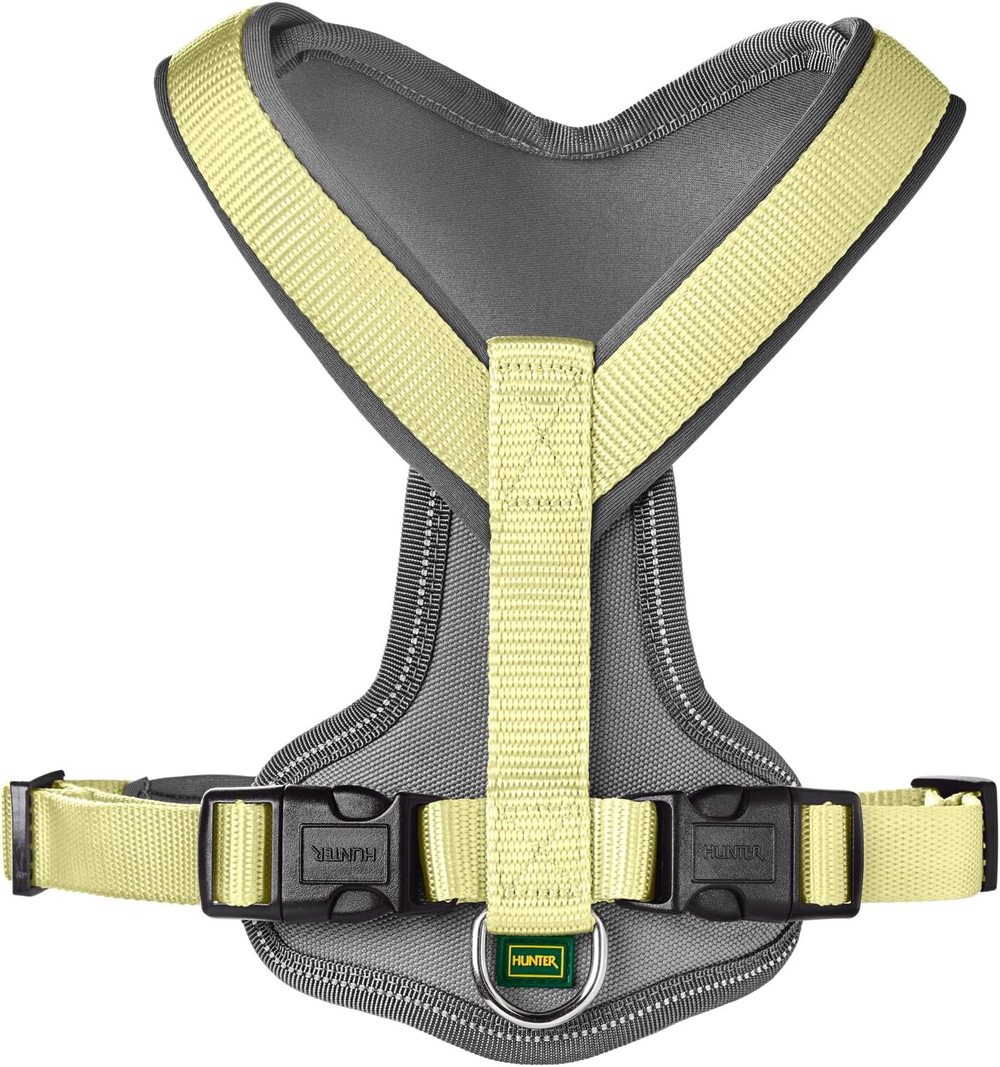 Detalle de Hunter Hundegeschirr NEOPREN – Matcha/Grau, Größe L