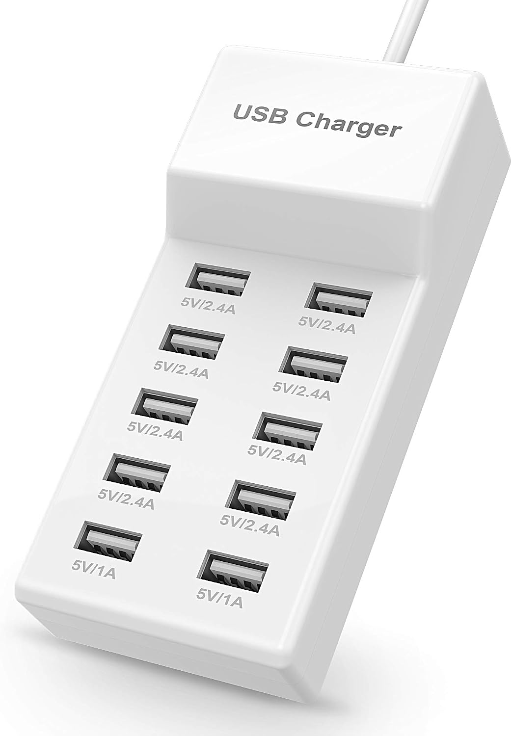 Detalle de USB Charger Station Block 10-Port ⚡