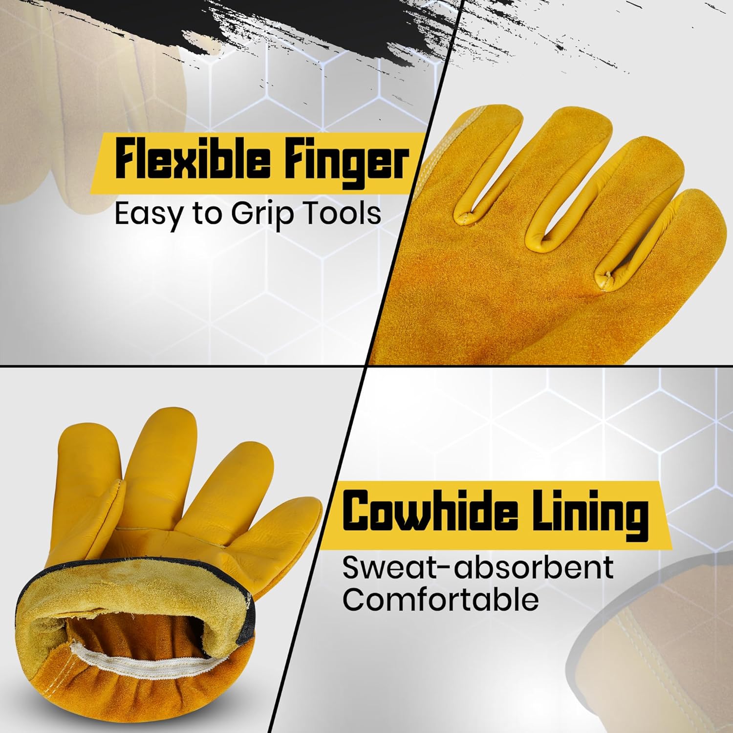Thumbnail 3 de Pure Sharp Thorn Proof Gardening Gloves for Men & Women — Cowhide Leather for Rose Pruning & Cactus