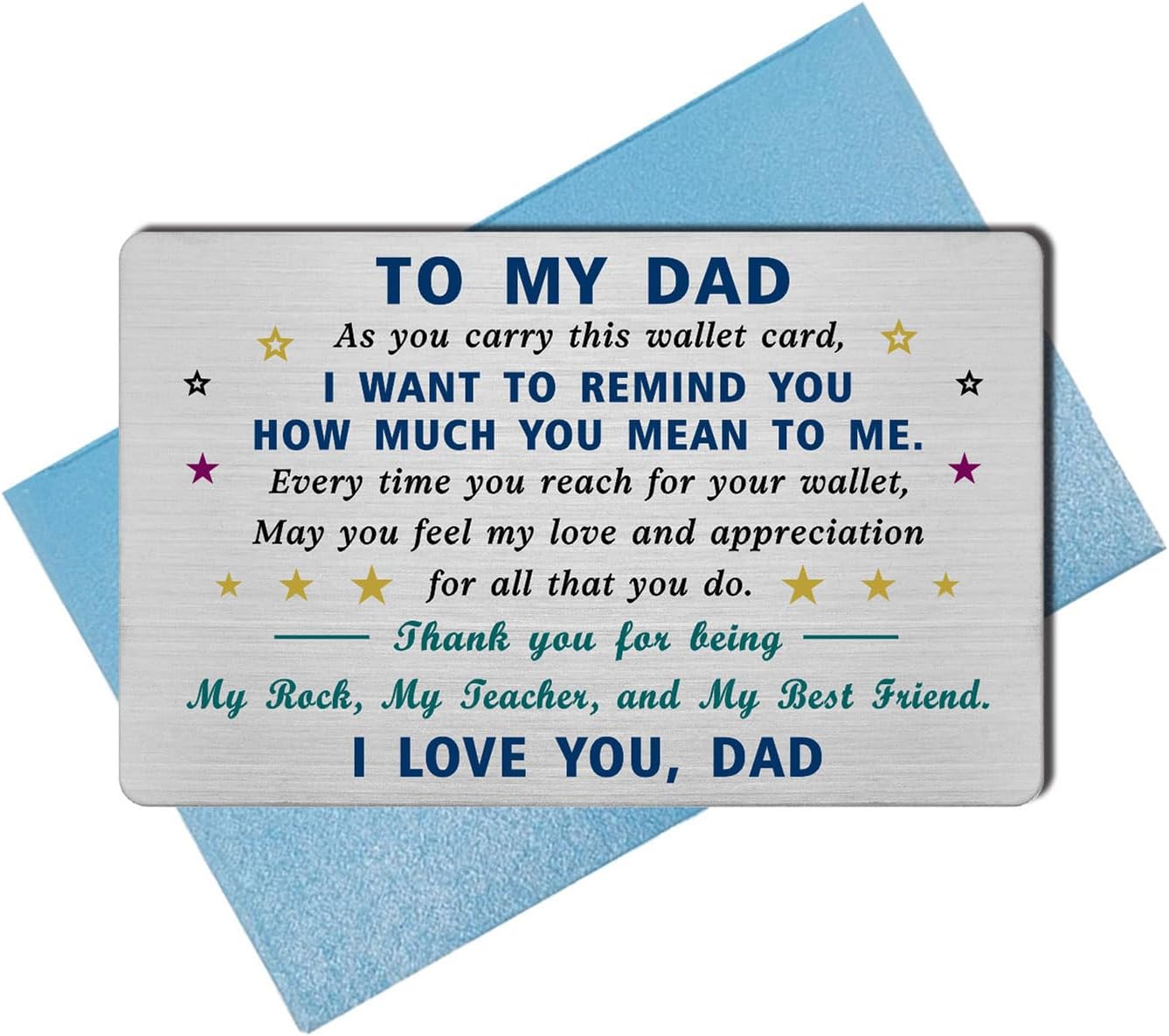 Thumbnail 1 de EE&YU Dad Christmas Card — I Love Dad greeting card 🎴