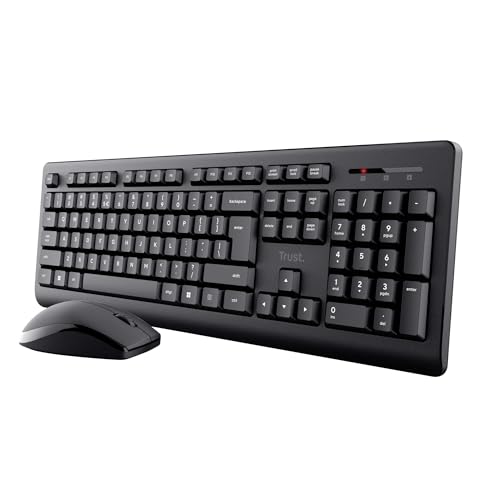 Detalle de Trust Primo Set Tastiera e Mouse Wireless Italiano QWERTY Nero: efficienza, libertà e design affidabile