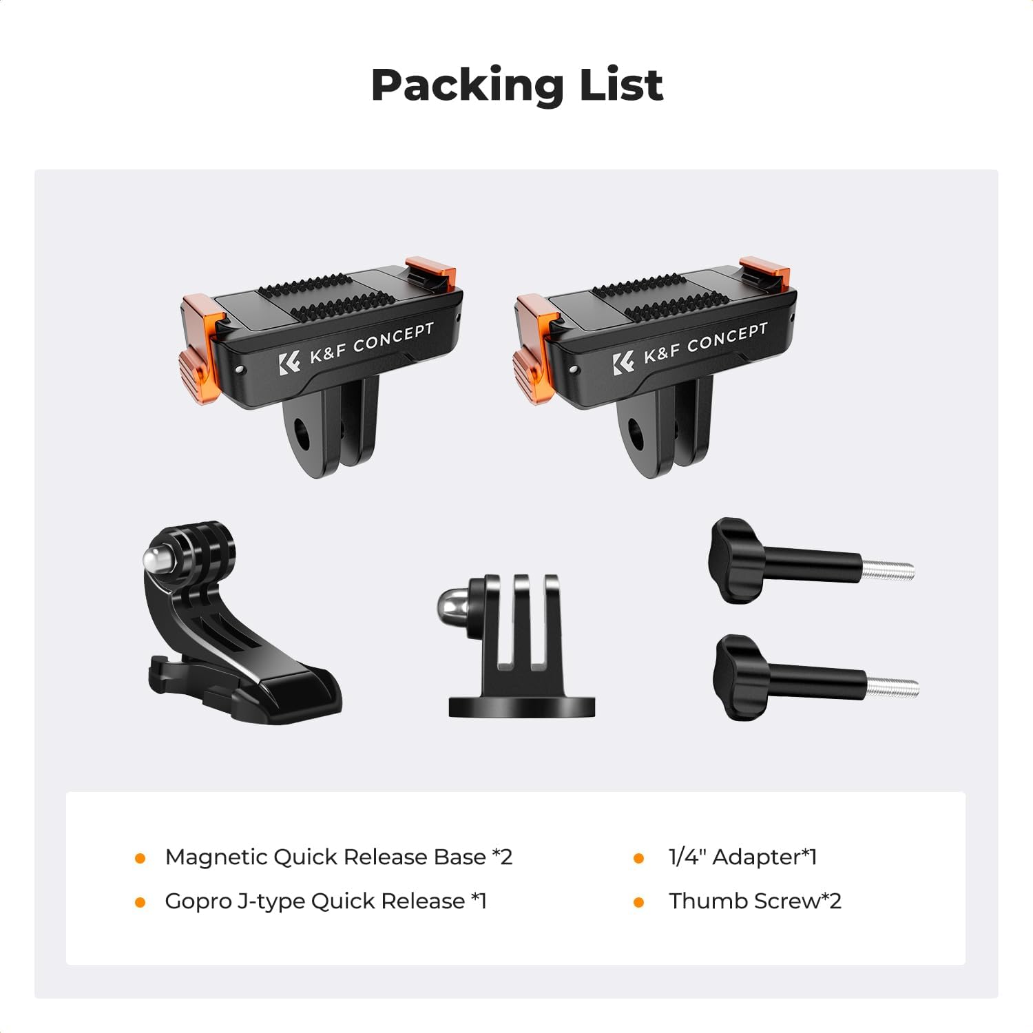 Thumbnail 6 de K&F CONCEPT Magnetic Quick Release Adapter (2-pack) for DJI Osmo Action 5 Pro/4/3 & Osmo 360