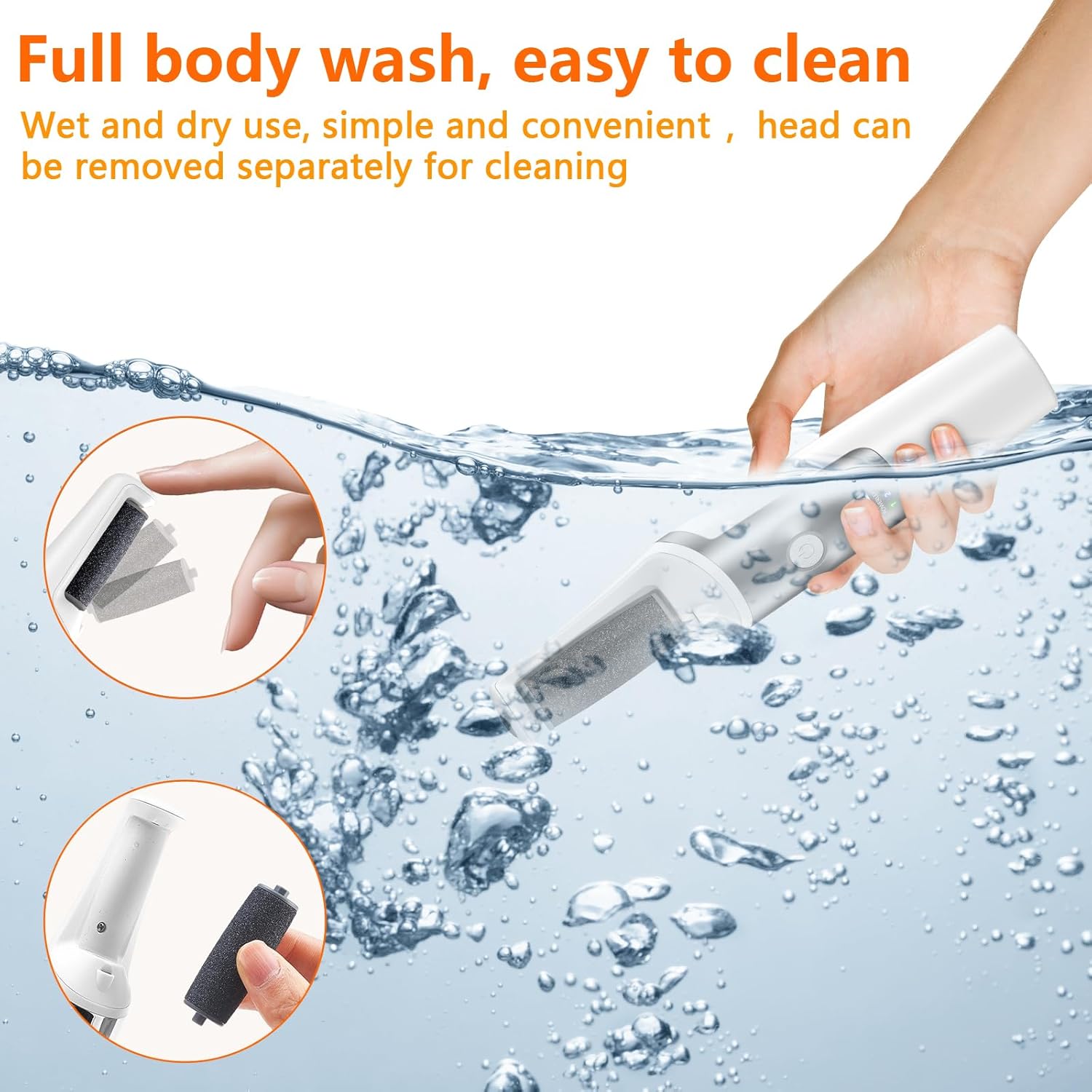 Thumbnail 4 de PKBD pedicure elettrico professionale per piedi con 3 velocità, impermeabile e kit accessori