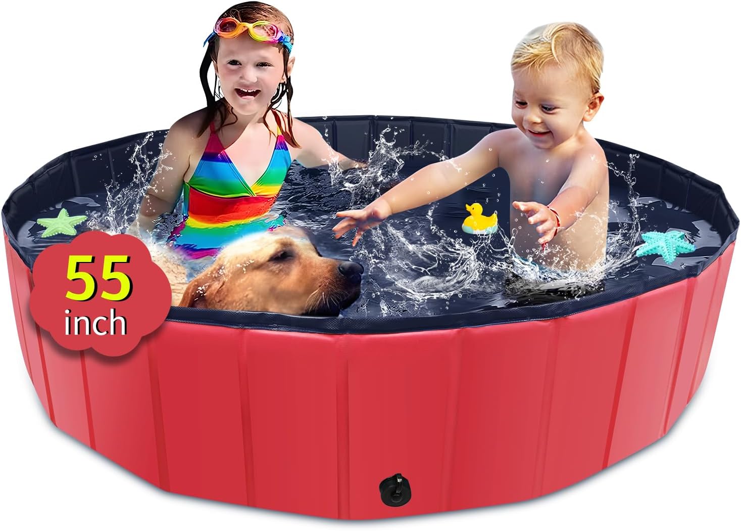 CACSPS Foldable Dog Pool (55" x 12")