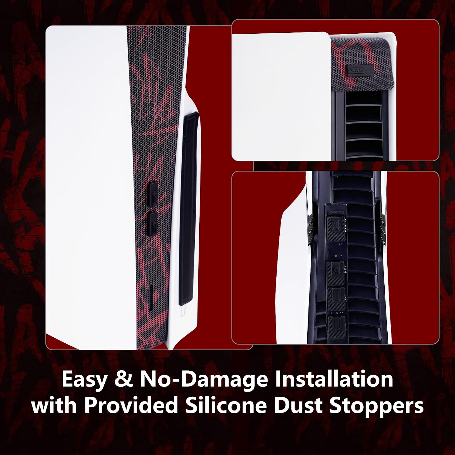 Thumbnail 4 de PlayVital Dust Filter & Silicone Plug Set for PS5 Pro Console