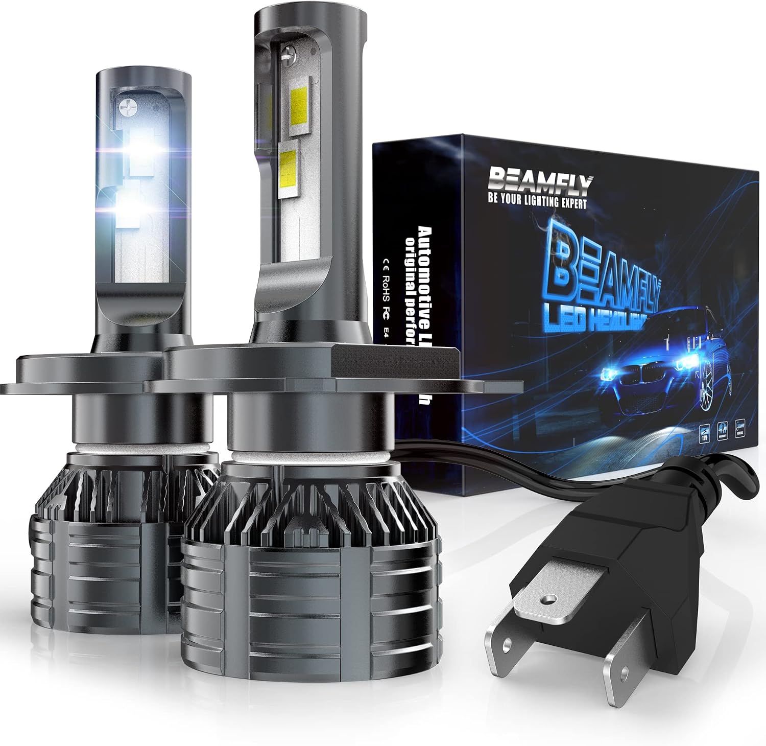 Detalle de BEAMFLY H4 9003 HB2 32000LM 6000K