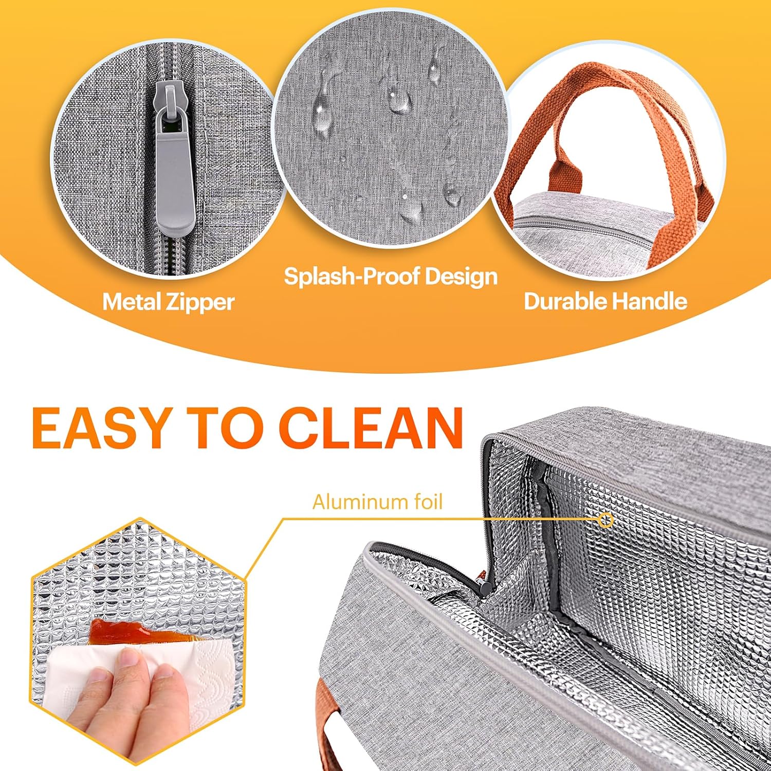 Detalle 2 de Insulated Lunch Bag Small, Leakproof Cooler