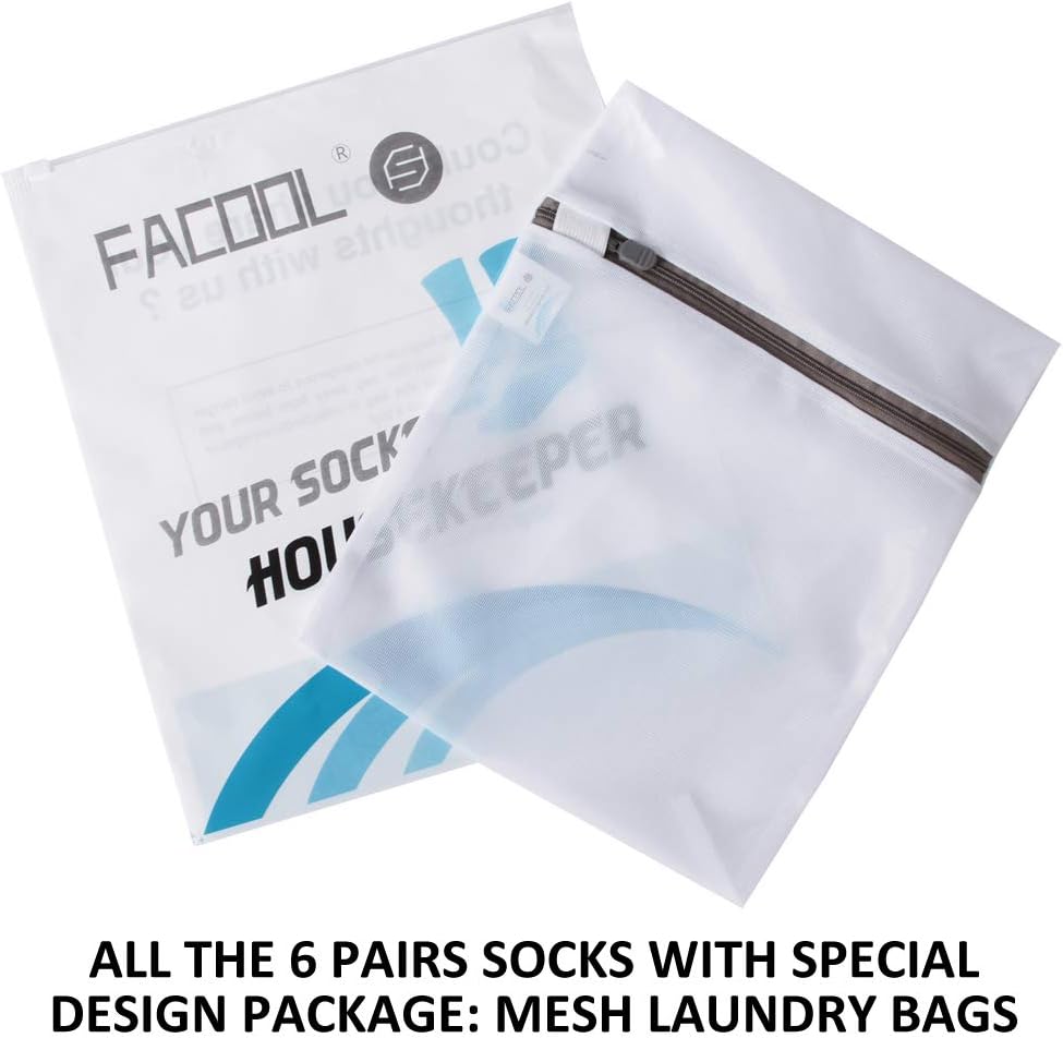 Thumbnail 6 de Facool Diabetic Socks: Non-Binding, Loose Top Cotton Socks for Comfort and Circulation (6 Pairs, M/L/XL)